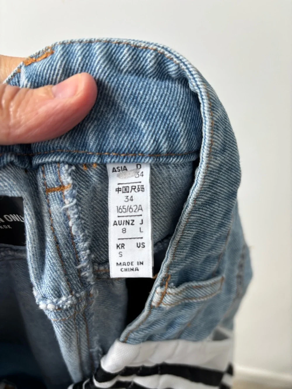 Adidas Denim Adibreak Pants Blue Snap Side Stripe Track Jeans Women S 25x29 - Picture 13 of 16